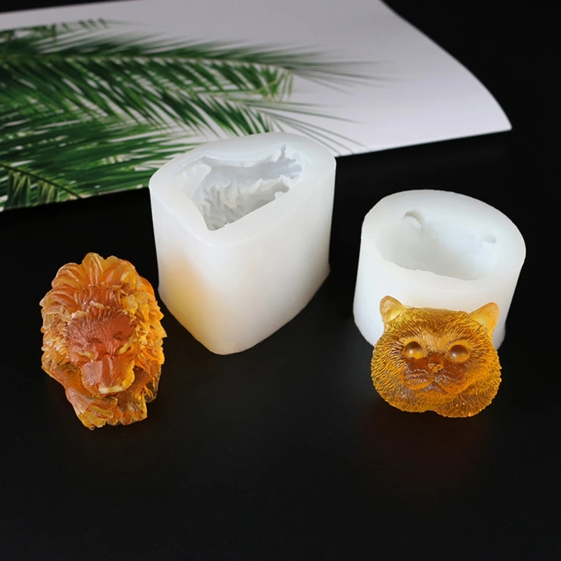

3D Cartoon Animal Decorations Epoxy Resin Mold Ornaments Casting Silicone Mould DIY Crafts Plaster Candle Soap Making Tool