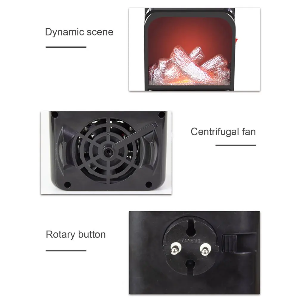 3d моделирование пламени нагреватель быстро горячий портативный мини