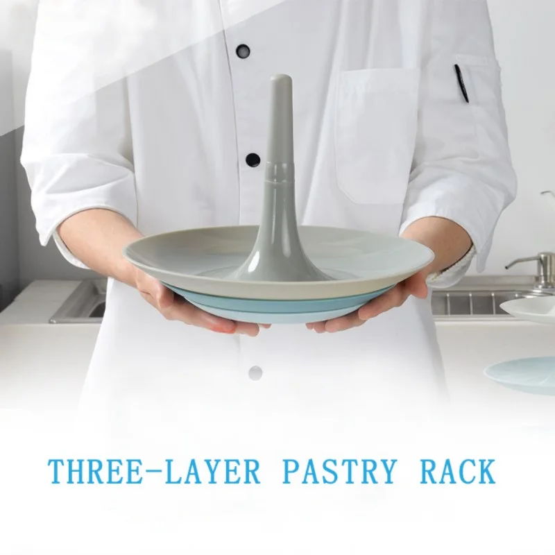 3-х уровневый Пластик подставка для свадебного торта фруктовый десерт