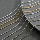 1,5 мм 15 метровлот DIY цепи ожерелье металлические круглые шарики звенья цепи для изготовления ювелирных изделий ручной работы ожерелье браслет