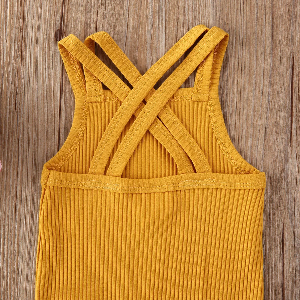 

2020 Newborn Infant Toddler Baby Girl Boy Ribbed Rompers Sleeveless Solid Color Jumpsuit Sunsuit Clothes 0-18M