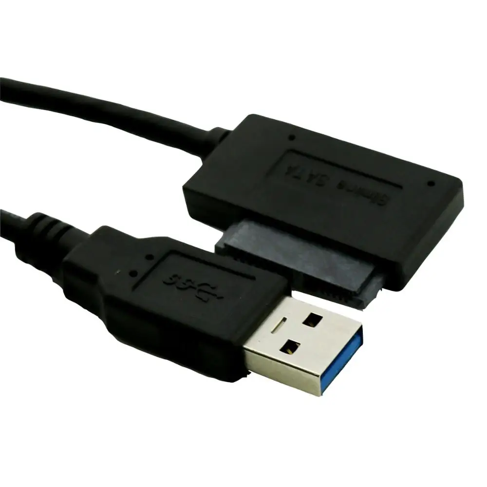 10pcs USB 3.0 A Male to 7+6Pin 13 Pin Slimline Sata Laptop CD/DVD Rom Optical Drive Adapter Cable 20cm