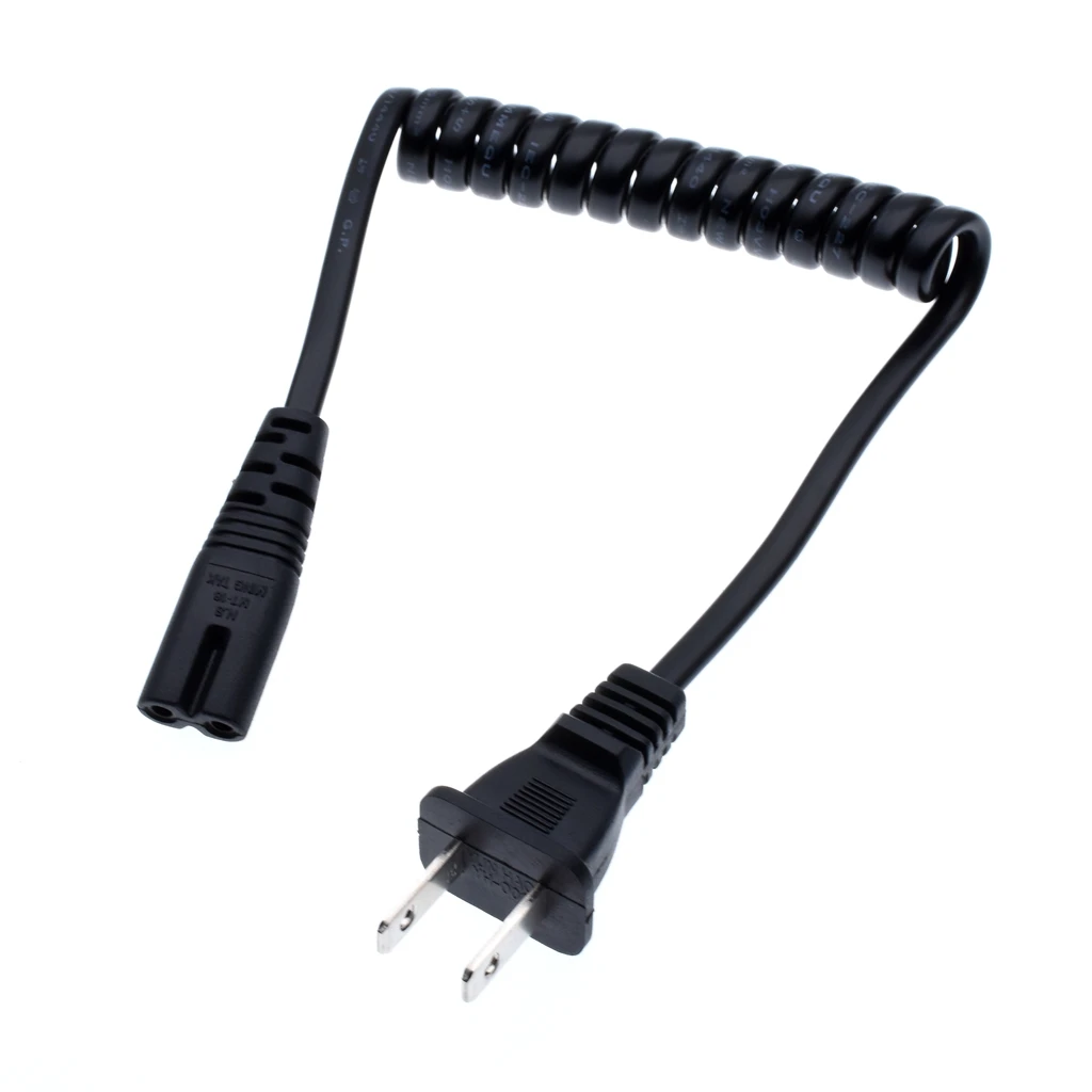 JP US NEMA 1-15P 2-контактный штекер к IEC320 C7 IEC 320 женский AC короткий портативный шнур PU