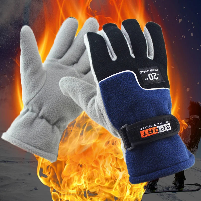 

Outdoor Winter Gloves Waterproof Skiing Cycling Thermal Fleece Lined Resistant Touch Screen Motorbike Riding guantes XA234Q