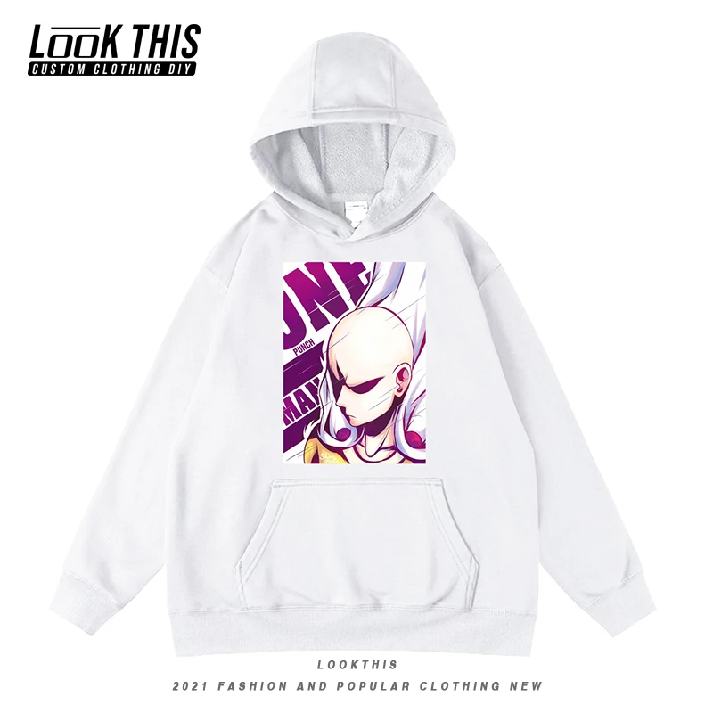 

Толстовка мужская с аниме One-Punch, осень 2021, Мужская одежда, мужские пуловеры в стиле Харадзюку, хип-хоп, топы, свитшоты с длинными рукавами для ...