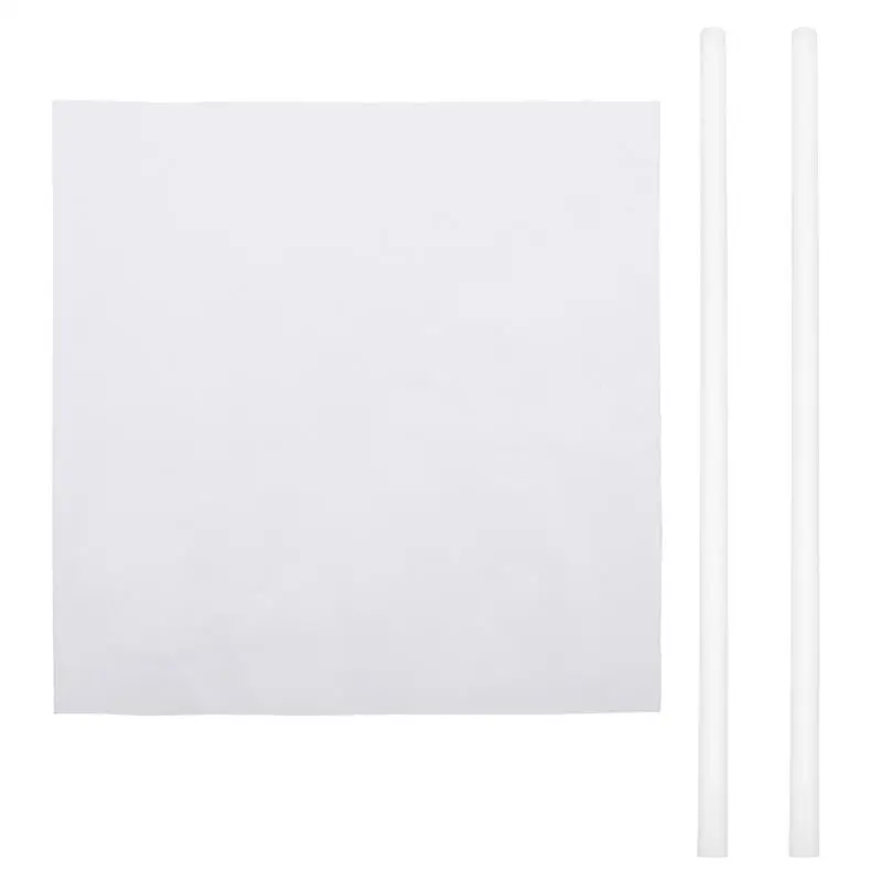 

2 Packs Physical Experiment Tool Electrostatic Experiment Glass Stick Silk Cloth
