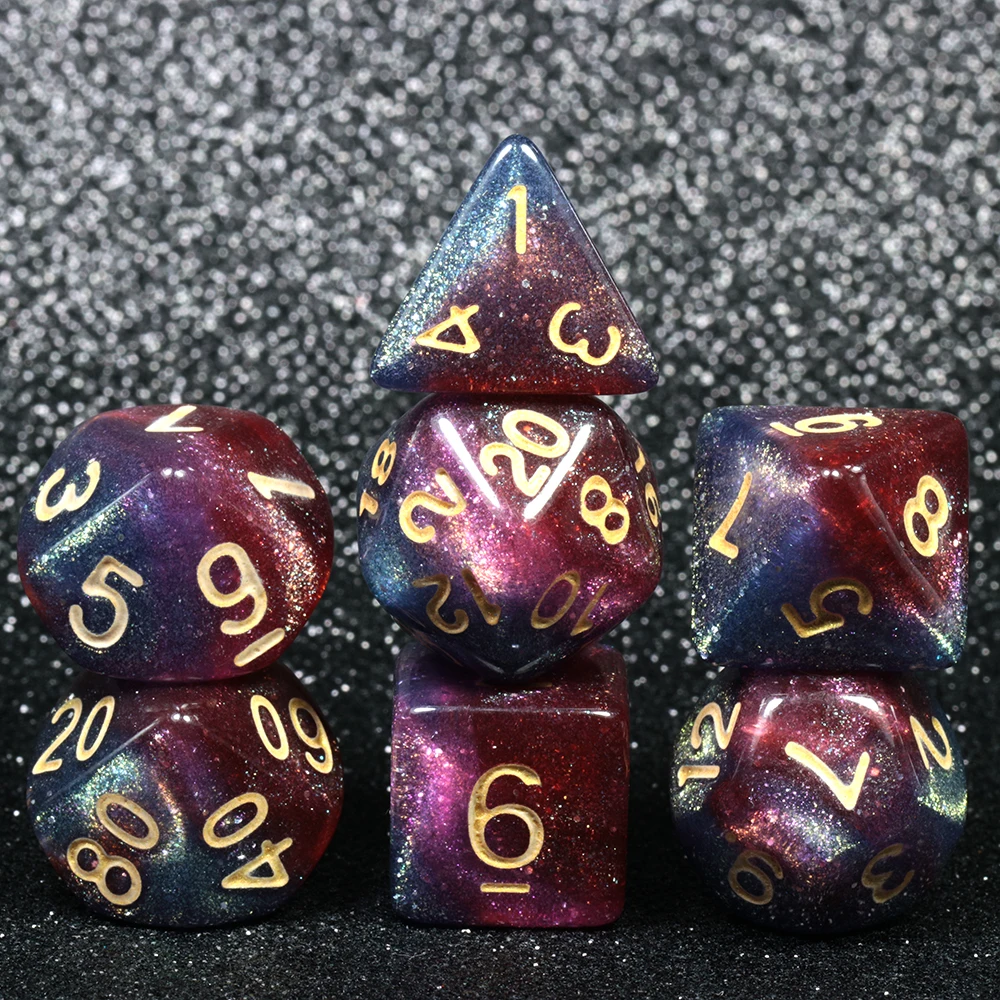 Супер Вселенная Галактика игральные кости DND набор D4-D20 Подземелья и Драконы РПГ лучшие подарки 8 цветов на выбор игра в кости - Цвет: Horsehead Nebula