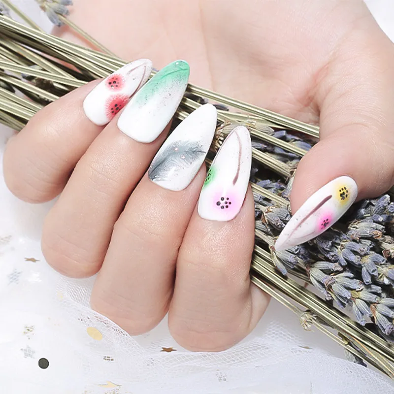 Modelones Blossom УФ-гель для ногтей замачиваемый Цветущий гель с цветами лак DIY Дизайн