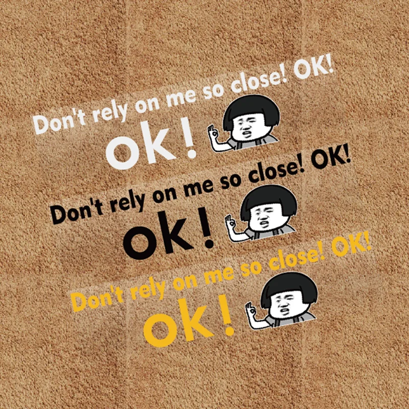 Забавный текст, персонализированные наклейки, водонепроницаемые светоотражающие автомобильные наклейки 55 см x 13,7 см