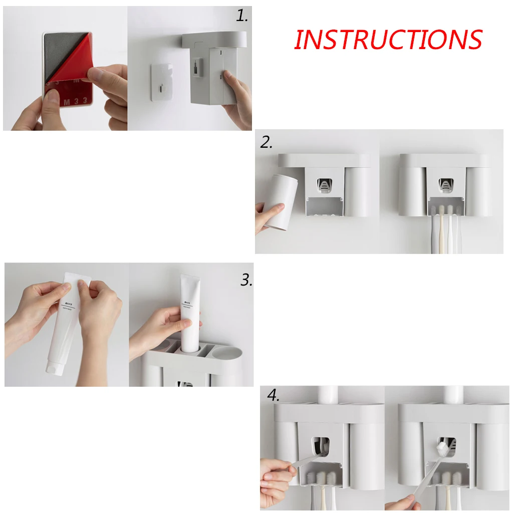 Автоматический Дозатор зубной пасты соковыжималки пыленепроницаемый держатель