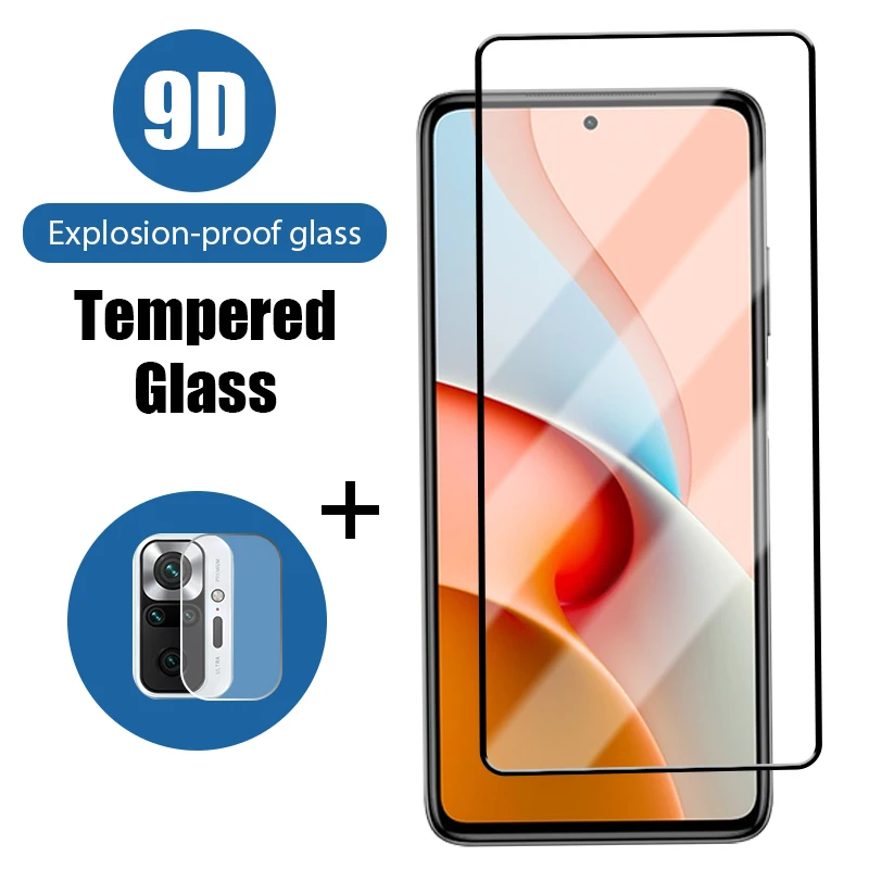 Закаленное стекло 2 в 1 для Xiaomi Redmi note 11 10 9 8 7 6 5 Pro Max защита экрана камеры на redmi 10S 9S 9T
