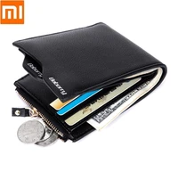 xiaomi men card holder antimagnetic anti radio frequency identification rfid short wallet card case