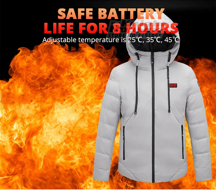 Зимняя куртка с подогревом для мужчин и женщин жилет электроподогревом USB