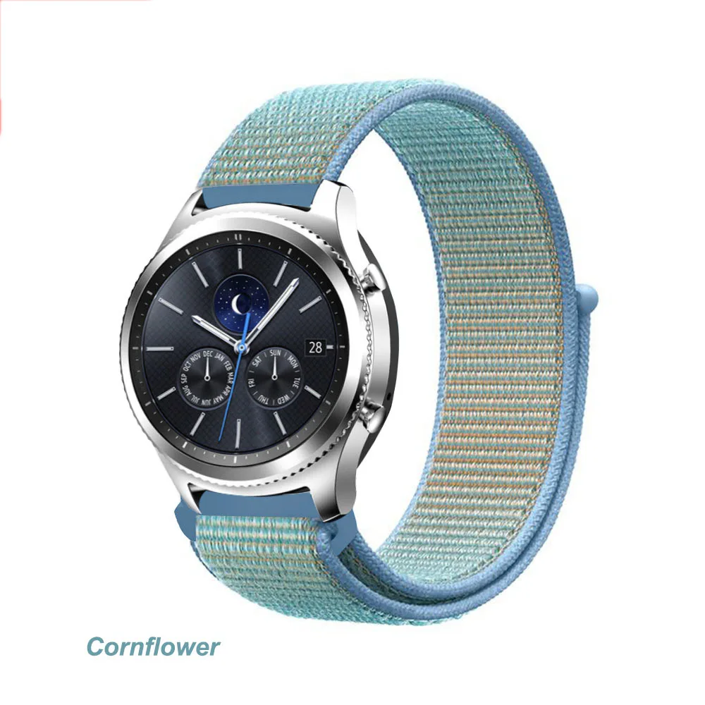Cornflower 42 Galaxy watch band для samsung galaxy watch 46 мм 42 мм active 2 gear s3/huawei watch gt 2 ремешок 20 22 мм спортивный нейлоновый ремешок - Цвет ремешка: Cornflower 42