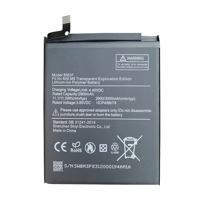 

DCTENONE Phone Battery BM3F 3000mAh battery For Xiaomi 8 Mi 8 Explorer/Mi8 Pro BM3F Phone Replacement Batteries +Tools