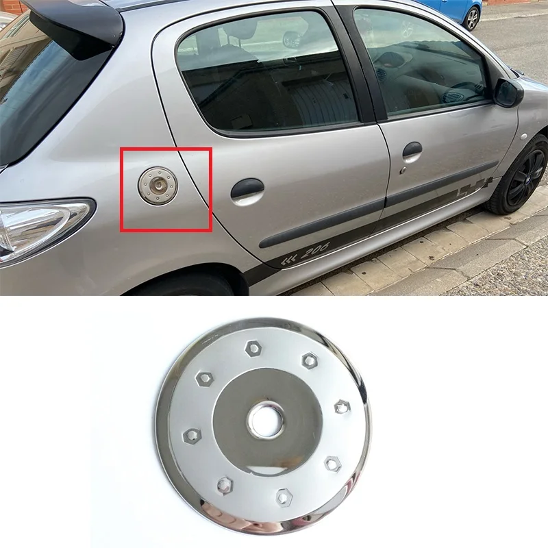 Крышка бака из нержавеющей стали для топливного масла peugeot 206 207 Citroen C2 Тюнинг