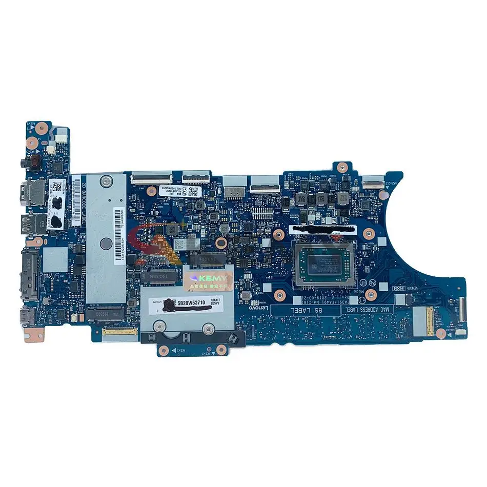 akemy for lenovo thinkpadt495s laptop motherboard fa391fa491 nm c181 cpu rz5 3500u ram 8gb tested test 02dm214 02dm204 02dm209 free global shipping