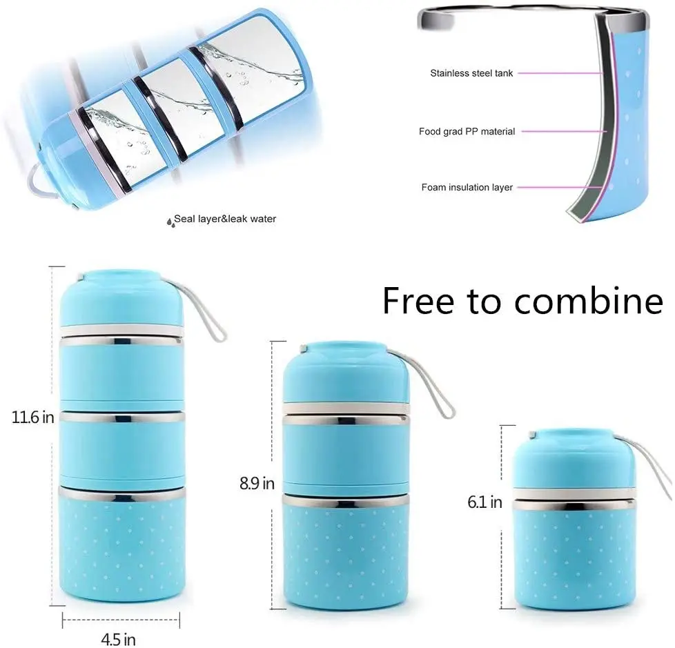 

Japanese Lunch Box Stainless Steel Leakproof Outdoor Bento Food Container Cute Picnic Kitchen Supplies for Workers School Kids