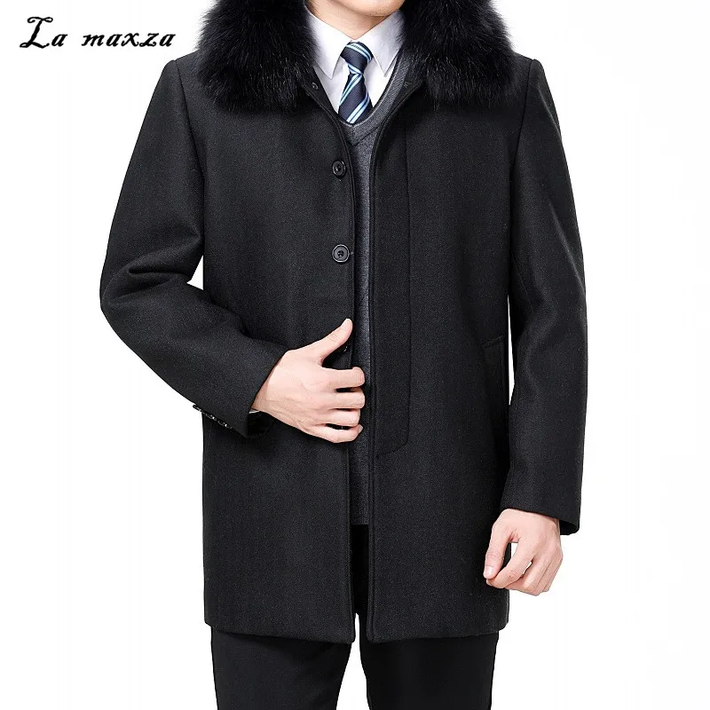 2019 зимние корейские модные пальто с отложным меховым воротником однобортное