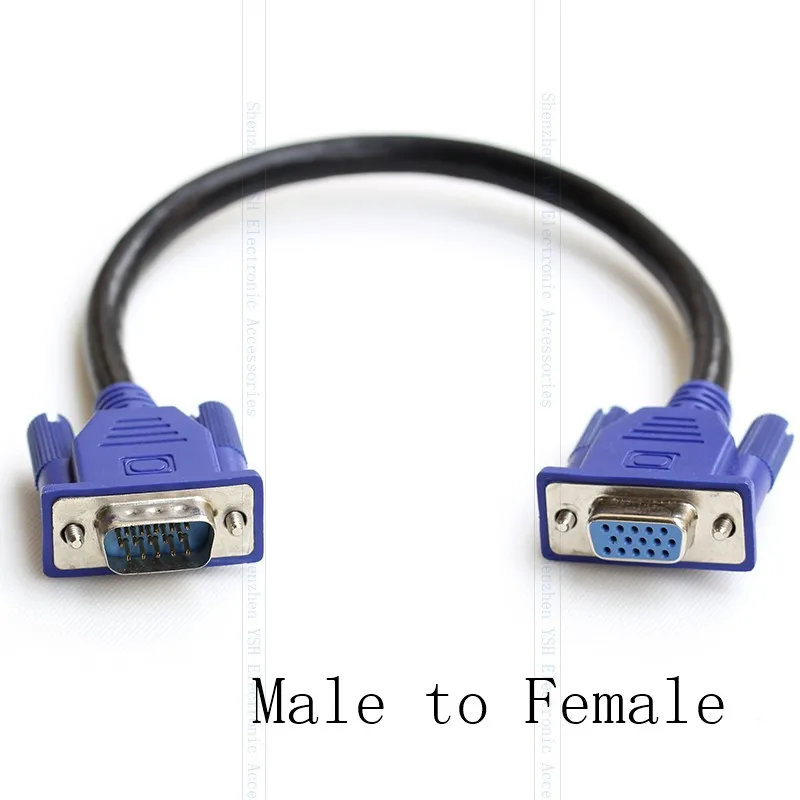 5 шт./11 8 &quot15Pin VGA RGB vga папа к женскому F/F M/F SVGA D-Sub HD15 монитор Мужской мужскому M/M