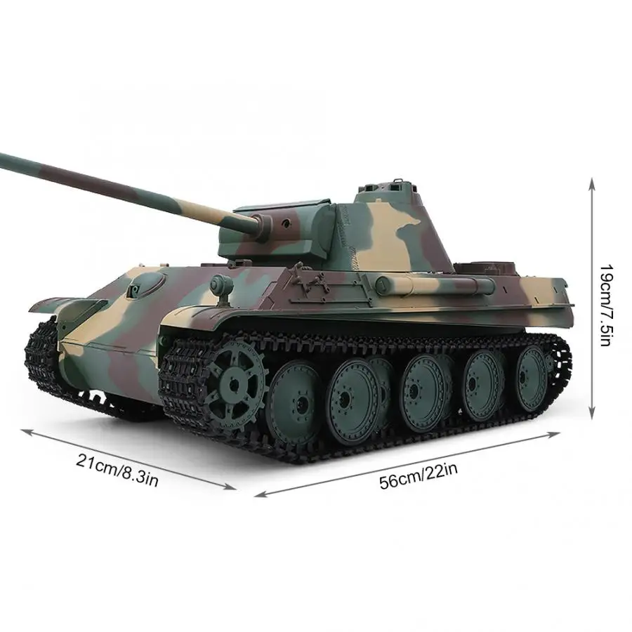 HENG LONG RC Tank 1/16 2.4G Electric Remote Control German Jagdpanther Model 6.0 Simulation Military Battle Toy | Игрушки и хобби