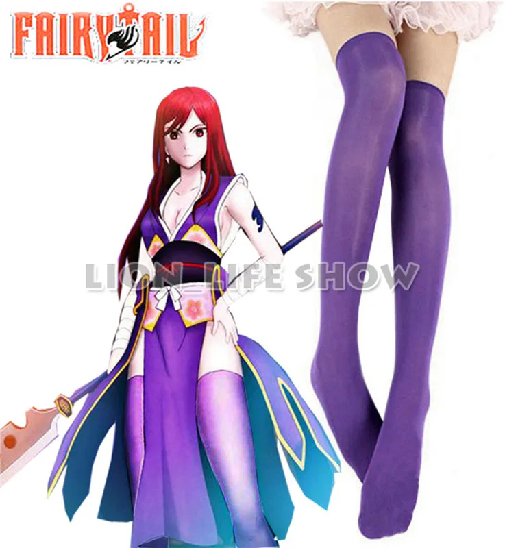 Fairy Tail Titania Erza Scarlet Forever Empress Armor Stockings Cosplay Accessor