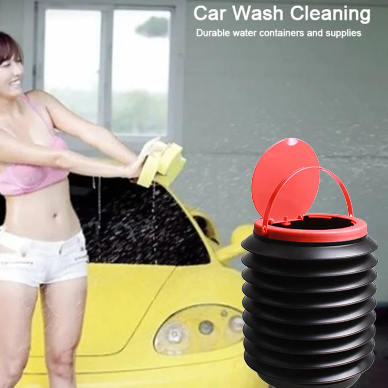 Портативное автомобильное складное ведро 4 л автомобильные аксессуары складная