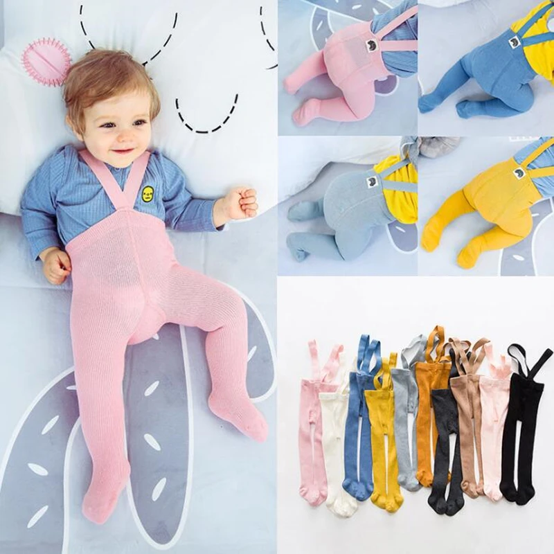 Зимние Детские Колготки хлопковые эластичные штаны для новорожденных мальчиков