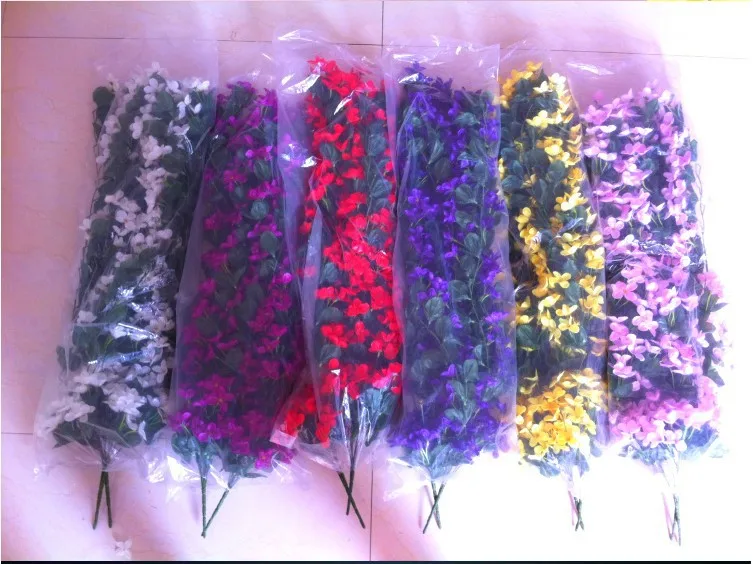 2 шт. искусственные растения для дома и свадьбы|flower vine|silk flowers artificialsilk |