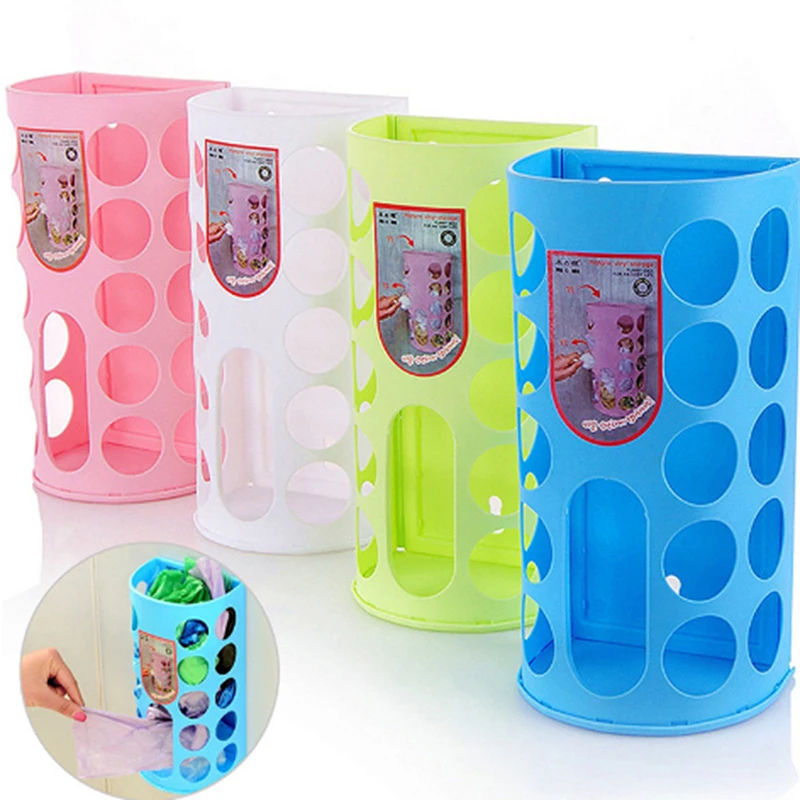

Household Shopping Plastic Carrier Bag Household Storage Basket Storage Bucket Bag Dispenser Can Be Spliced