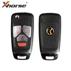 Беспроводной дистанционный ключ Xhorse VVDI2 XNAU02EN для Audi Flip 4 кнопочный ключ 5 шт.лот