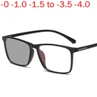 MINCLРетро квадратные серые очки, оправа, солнцезащитные фотохромные очки для близорукости, оправа для мужчин, солнцезащитные очки для близорукости, очки NX