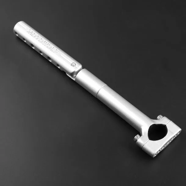 silver Мотоциклетный держатель для телефона с поддержкой руля заднего вида, байкерское крепление на 360 градусов, подставка для iPhone 8 7 6s Plus, Xiaomi, gps - Цвет: silver