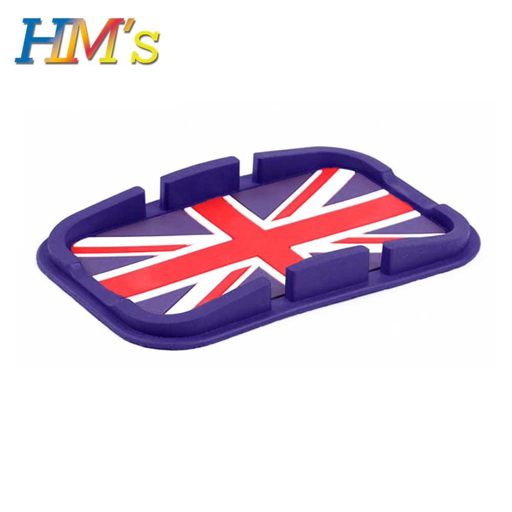 Purple Union Jack Противоскользящий коврик для мини-приборной панели trysman R60 F60 для мини R56 F56 F55 gps сотовый телефон нескользящий коврик для мини Clubman F54 - Название цвета: Purple Union Jack