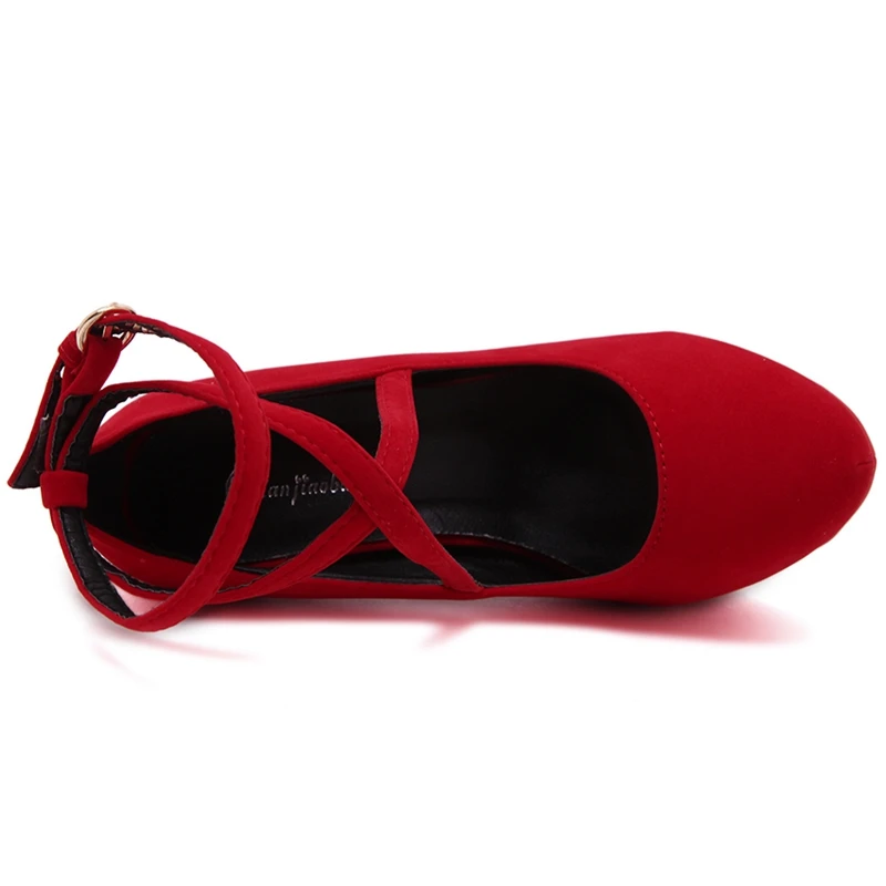 Туфли-лодочки женские на толстой подошве пикантные офисные мягкие туфли из флока