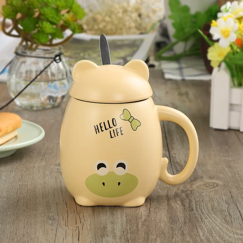 Оригинальные керамические кофейные кружки с милым мультяшным рисунком