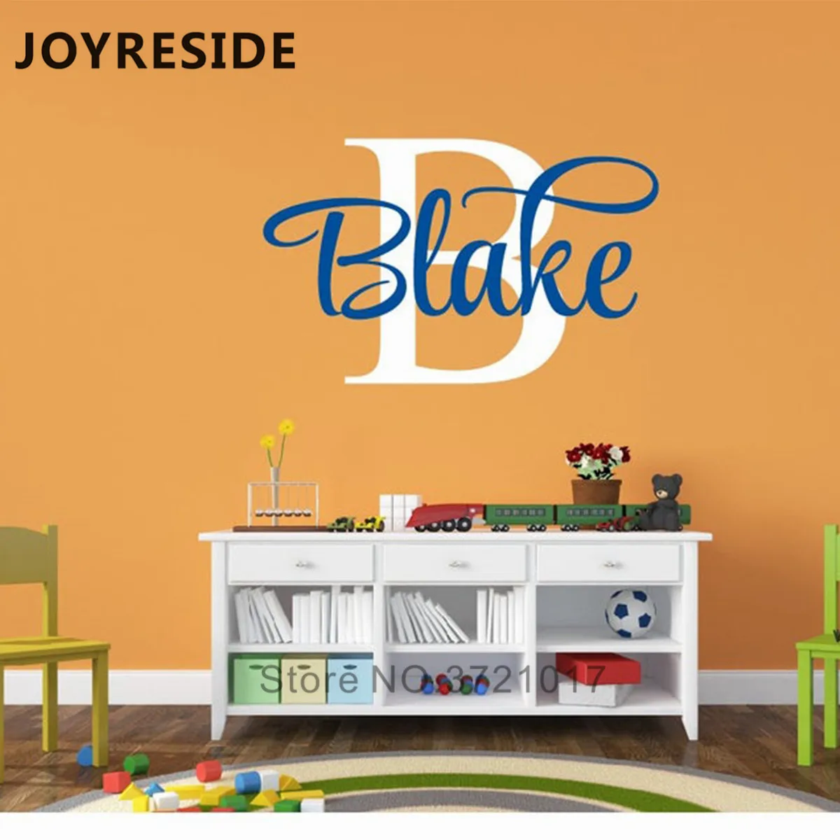 Персонализированная Настенная Наклейка для детской спальни настенное украшение