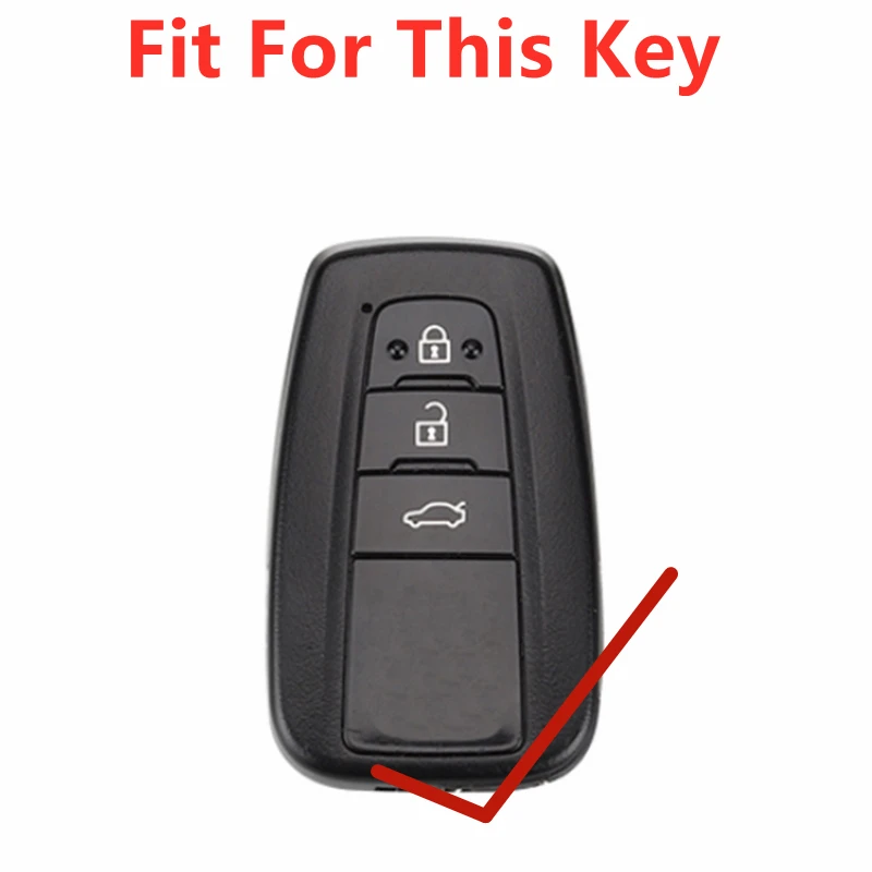 FLYBETTER чехол из натуральной кожи с 3 кнопками без ключа для Toyota Camry/CHR/2017