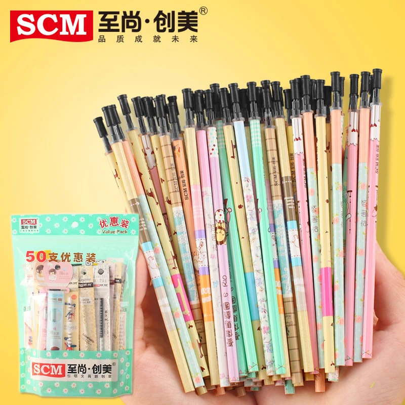 50 лампочек Высококачественная гелевая ручка искусственные стержни для офиса