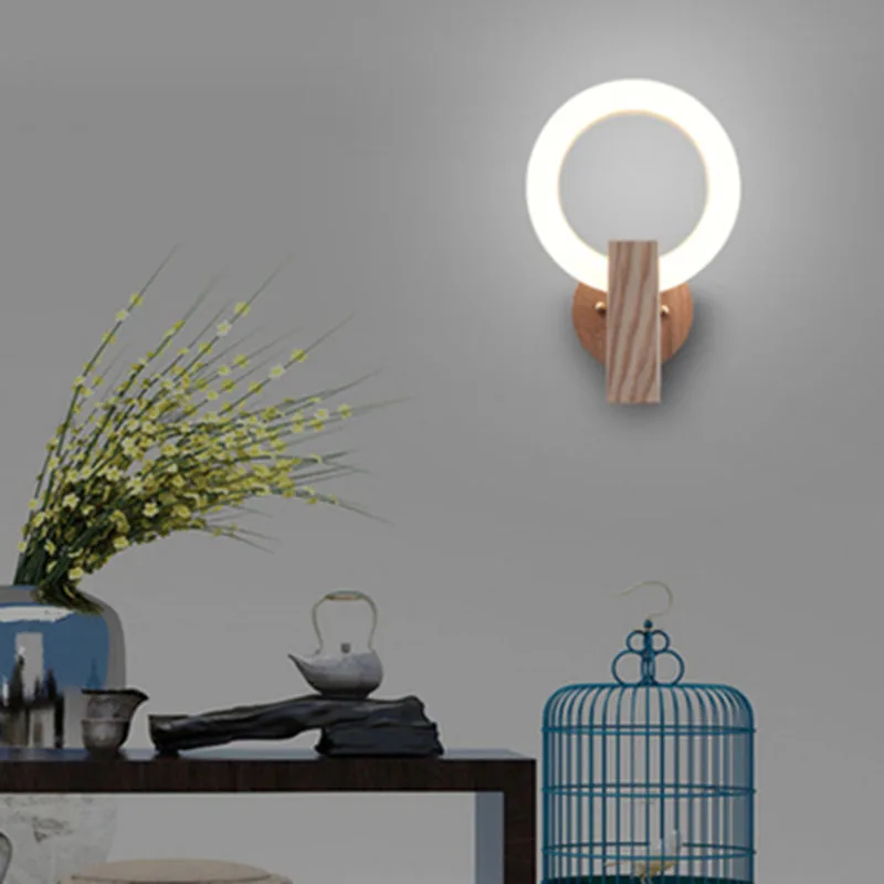 Аппликация светодиодный настенный светильник круг лампе Murale Современный Apliques De