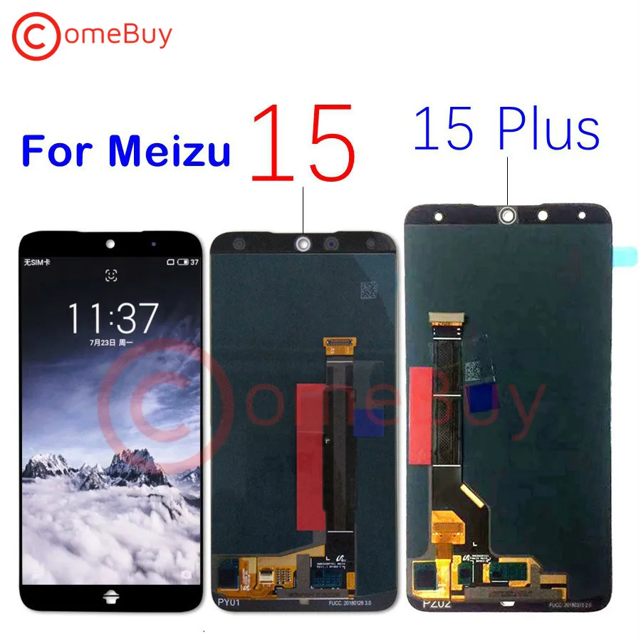 Для Meizu 15 ЖК-дисплей Дисплей кодирующий преобразователь сенсорного экрана в сборе для Meizu 15 плюс ЖК-дисплей 15th Экран M881Q M881C M881M M891 M891Q M891H