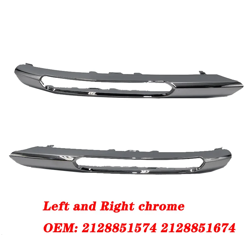 pair chrome Передняя решетка автомобиля, дневной ходовой светильник, крышка 2128851523 2128851623 2128851574 2128851674 для Mercedes E-Class W212 2012 2013 - Цвет: pair chrome