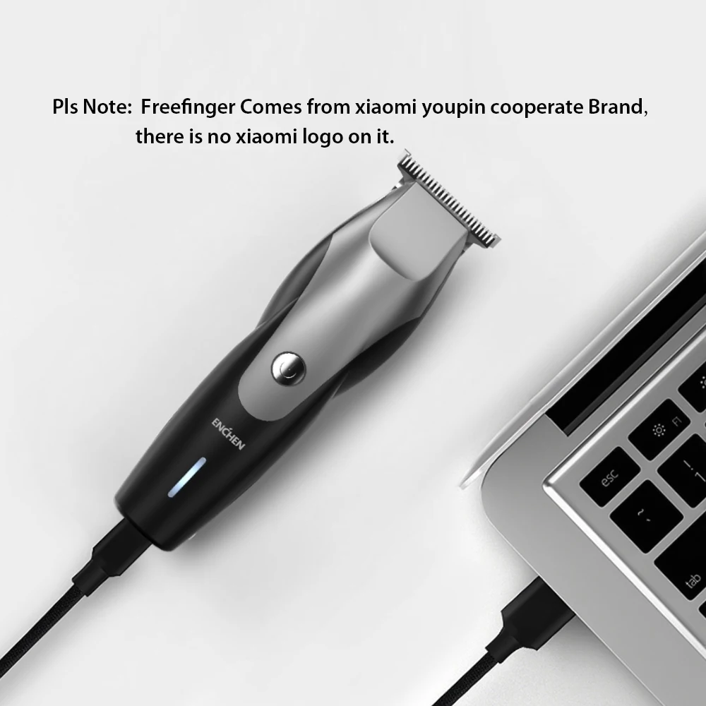XIAOMI ENCHEN Hummingbird электрическая машинка для стрижки волос USB портотивная Зарядка для бритвы Триммер для волос с 3 волосами 10 Вт низкий уровень шума триммер для волос для мужчин