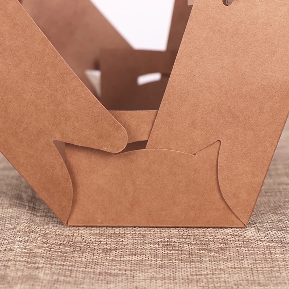 12 шт. упаковочная коробка из крафт бумаги для торта Подарочная конфет вечерние