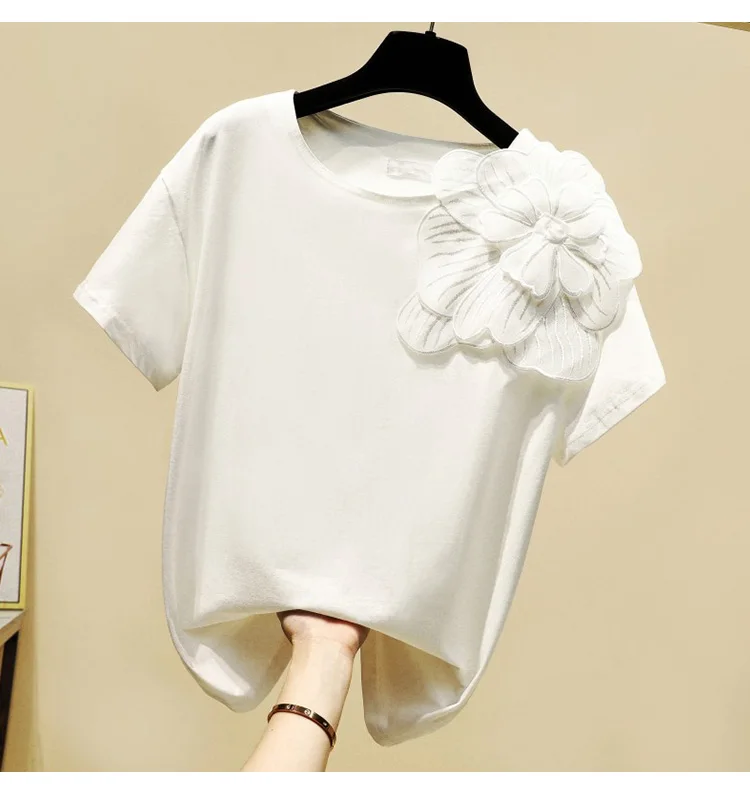 

Fashion T shirt Print Loose Female T-Shirt Japanese Harajuku Tumblr Casual Women White