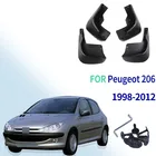 Брызговики для Peugeot Naza 206 Bestari 1998 - 2012 Брызговики спереди и сзади 1999 2000 2001 2002 2011 2010