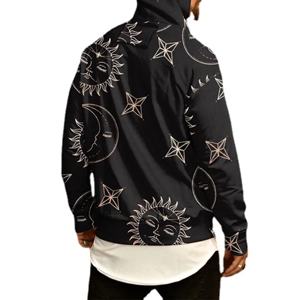 

Autumn New 2021 Fashion Printing Hoodies Europe America Trend Men's Loose Casual Long Sleeve Simplicity Design
