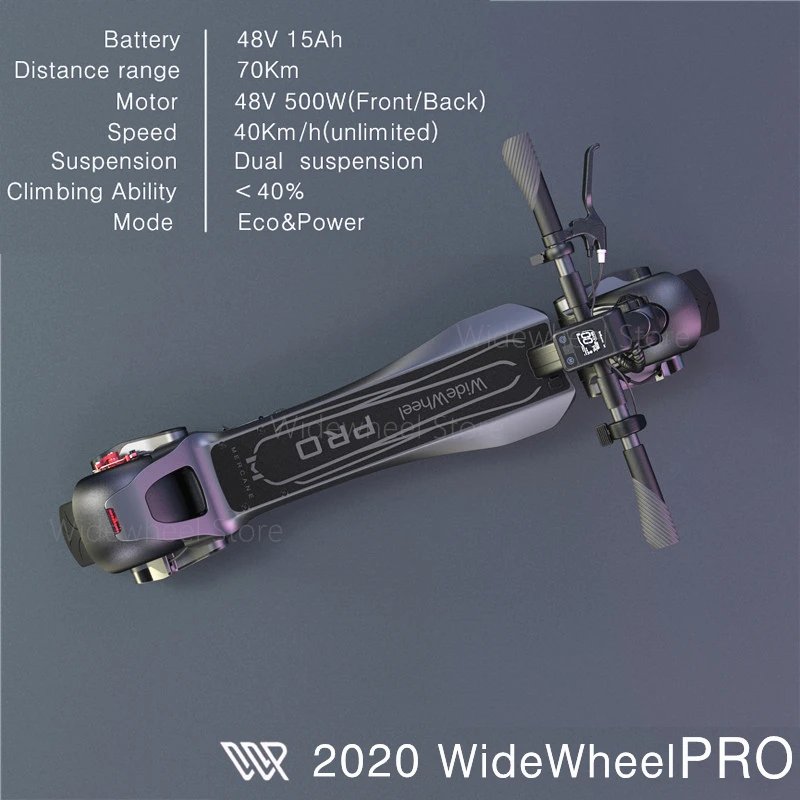 2020 Оригинальный профессиональный умный электрический скутер Mercane с широкими