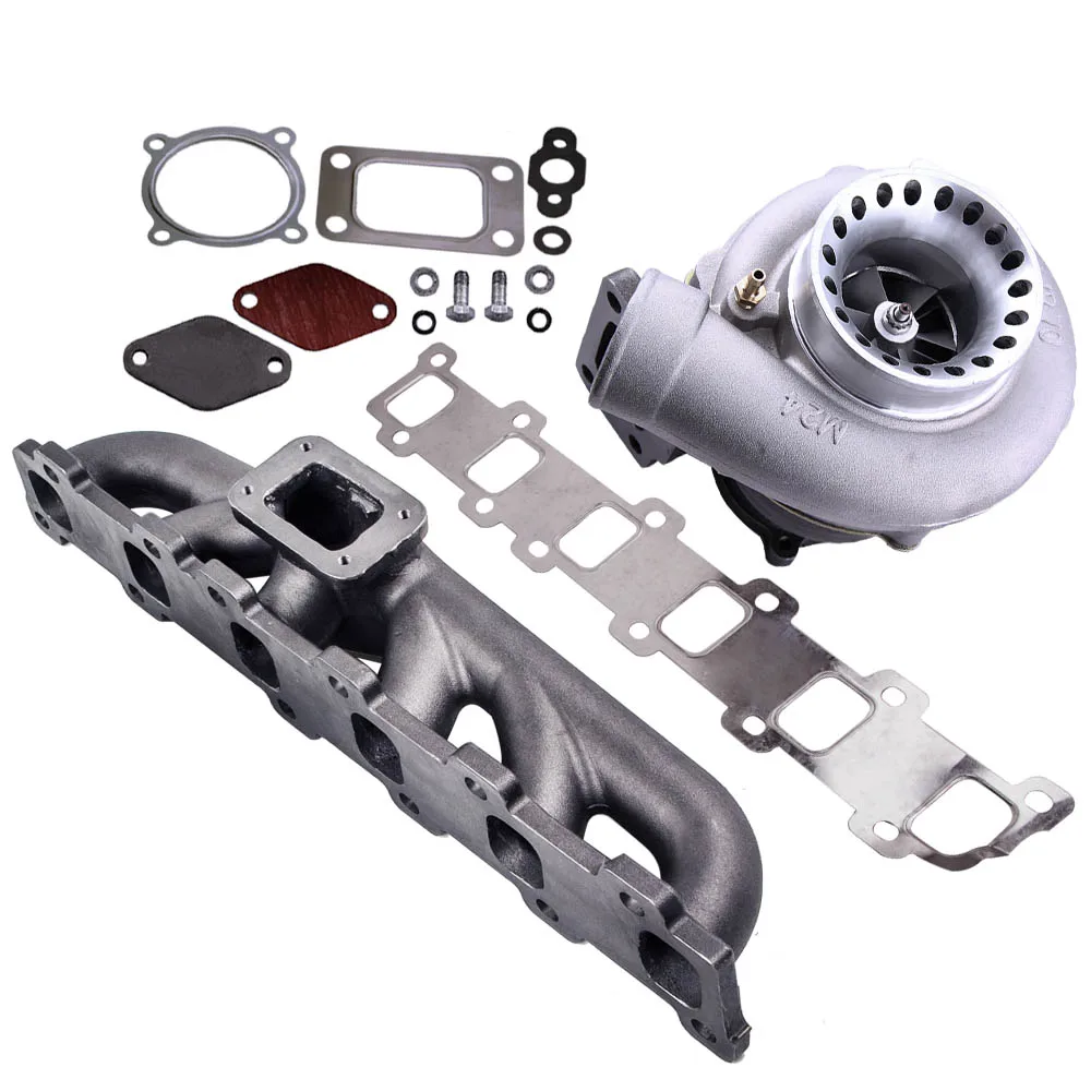 Турбо Турбокомпрессор + выхлопной набор коллектора для Nissan Patrol 4.2L TD42 GQ Y60 Y61 T3