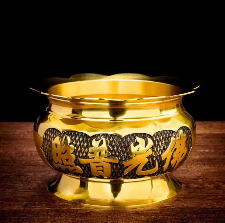 Медная статуэтка курильница из чистой меди для домашнего хозяйства Будды